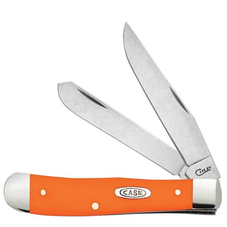 Case Cutlery Knife, Smooth Orange Syn Trapper 80500